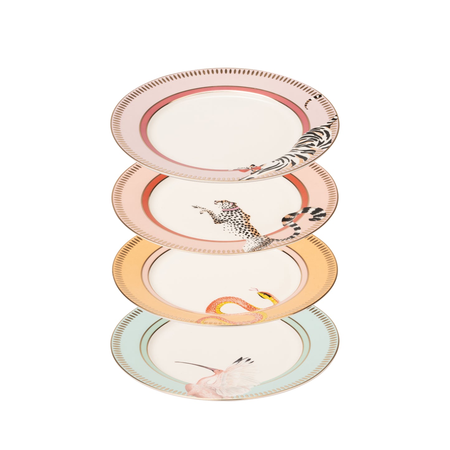 Yvonne Ellen Animal Side Plate Set of 4