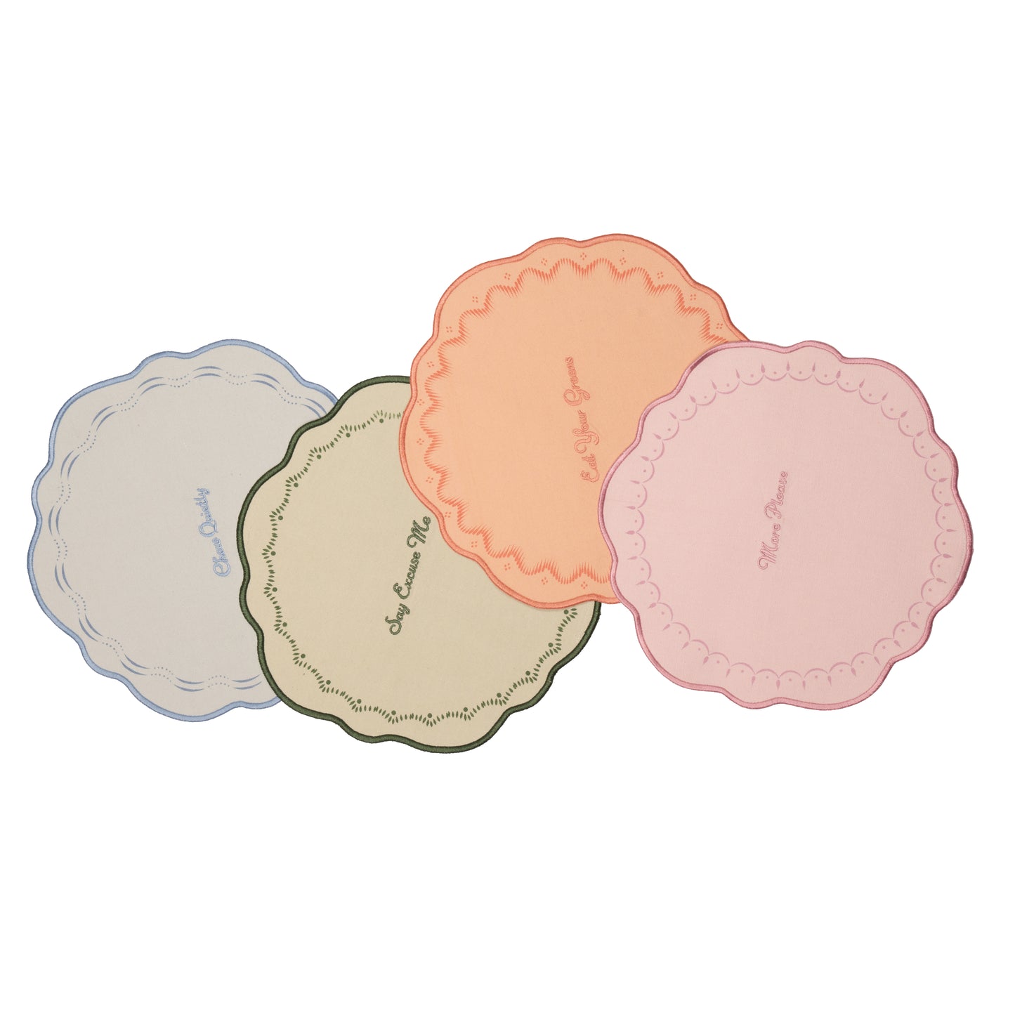 Yvonne Ellen Slogan Placemats Set of 4