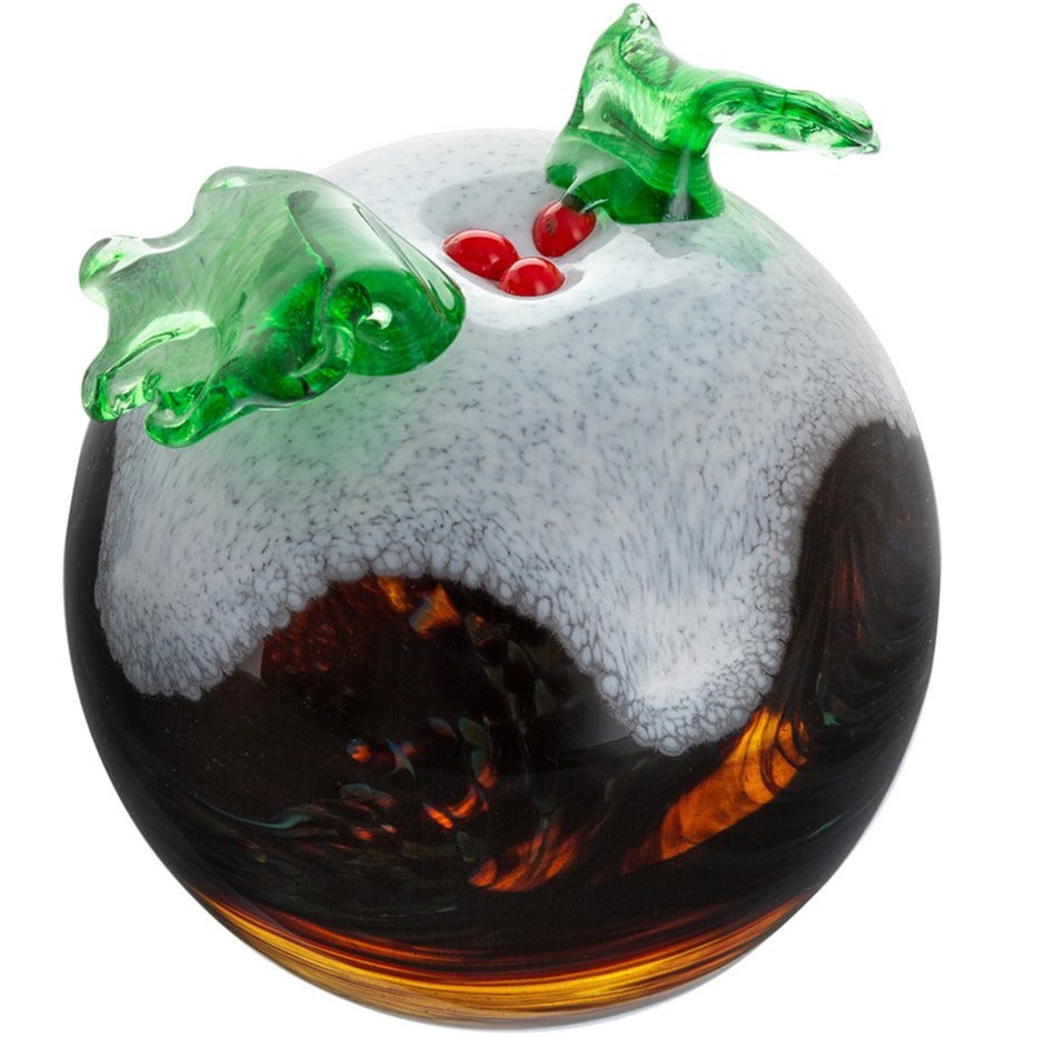 Caithness Glass Christmas Pud-Paperweights-Goviers