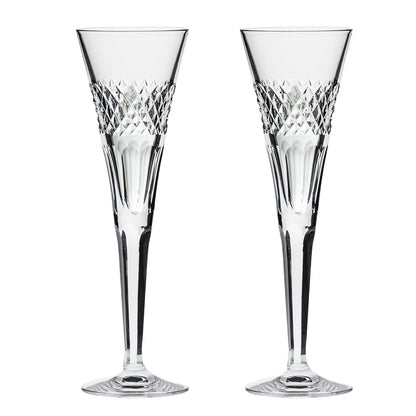 Royal Scot Crystal Diamonds Champagne Flutes Set of 2-Goviers