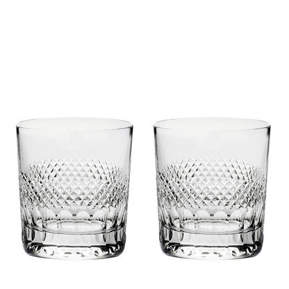Royal Scot Crystal Diamonds Large Tumblers Set of 2-Goviers