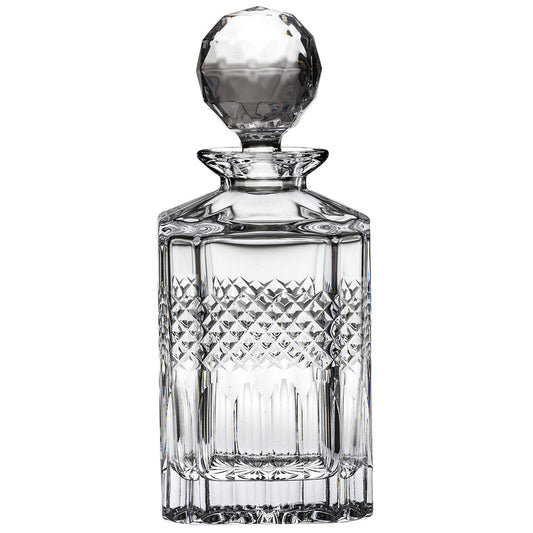Royal Scot Crystal Diamonds Square Spirit Decanter