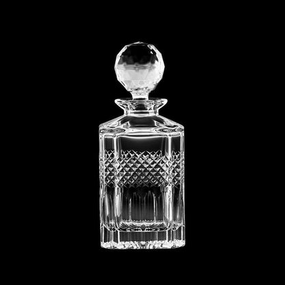 Royal Scot Crystal Diamonds Square Spirit Decanter