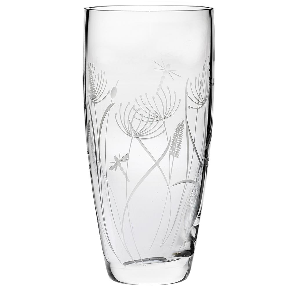 Royal Scot Crystal Dragonfly Extra Tall Vase