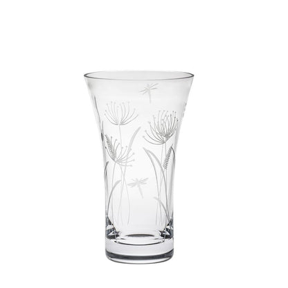 Royal Scot Crystal Dragonfly Flared Vase