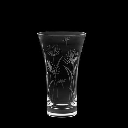 Royal Scot Crystal Dragonfly Flared Vase