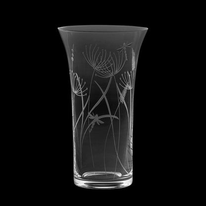 Royal Scot Crystal Dragonfly Large Flared Vase
