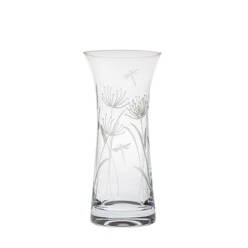 Royal Scot Crystal Dragonfly Lily Vase