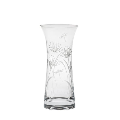Royal Scot Crystal Dragonfly Lily Vase