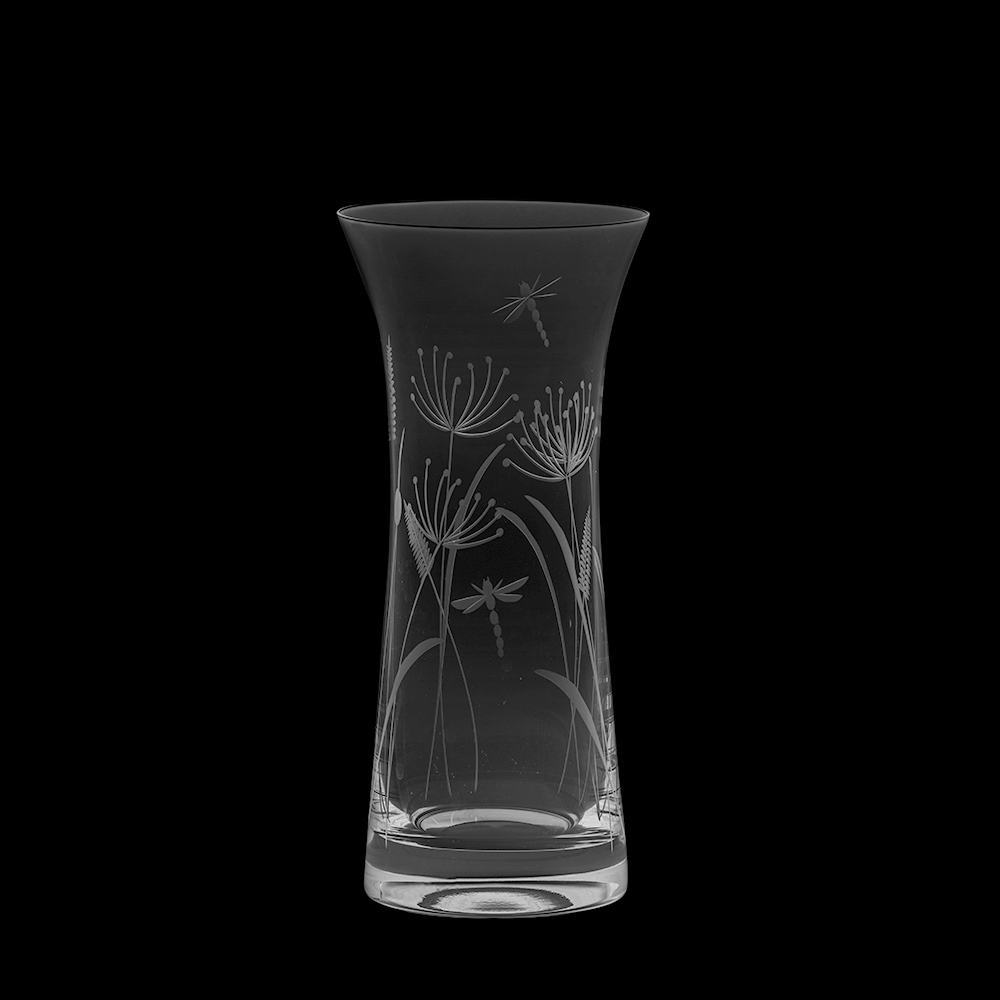 Royal Scot Crystal Dragonfly Lily Vase