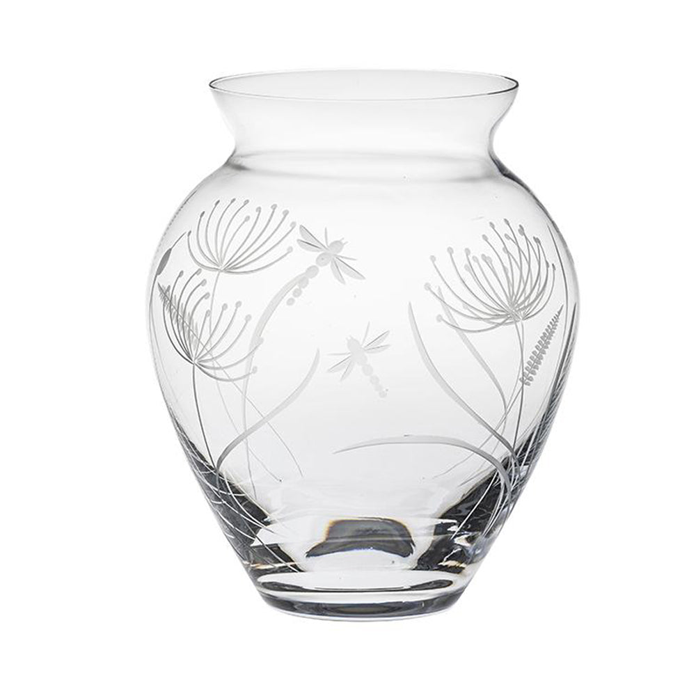 Royal Scot Crystal Dragonfly Large Posy Vase