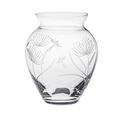 Royal Scot Crystal Dragonfly Large Posy Vase