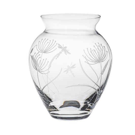 Royal Scot Crystal Dragonfly Large Posy Vase