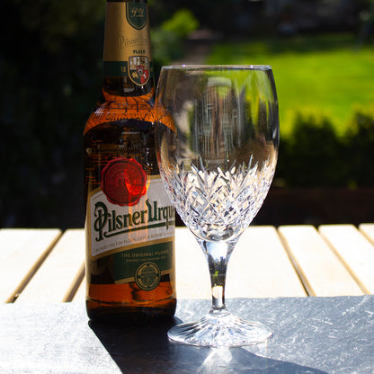 Royal Scot Crystal Edinburgh  Stemmed Beer Glass Gift Boxed Single