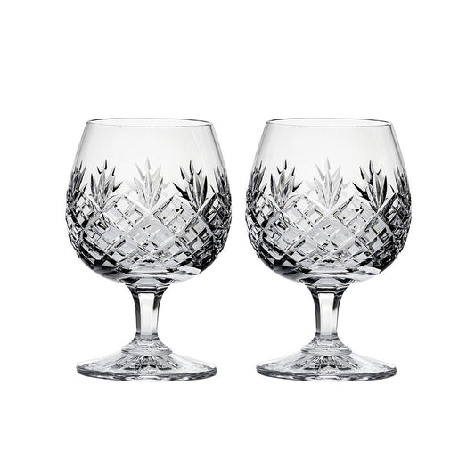 Royal Scot Crystal Edinburgh Brandy Glass Set of 2