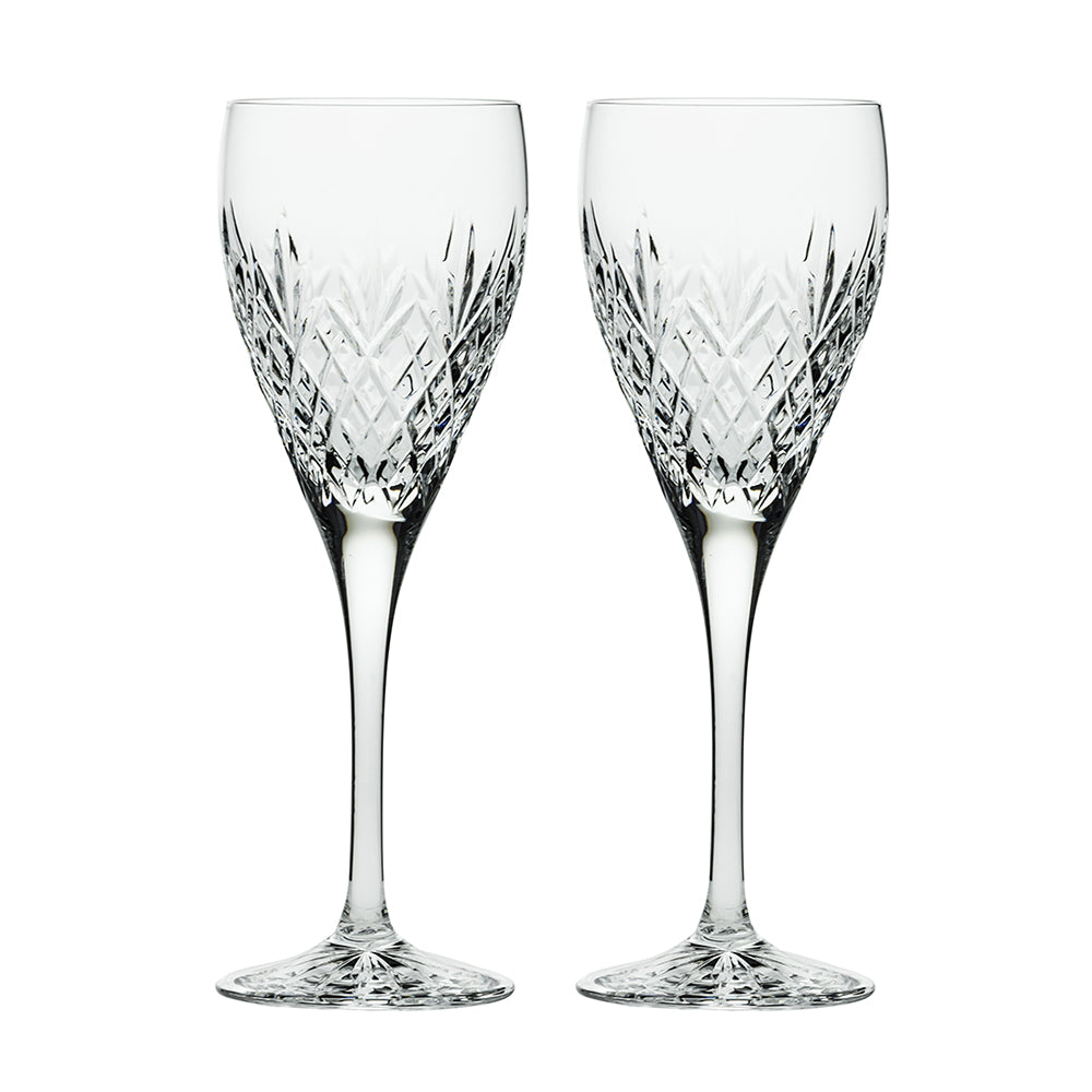 Royal Scot Crystal Edinburgh Wine Glass Set of 2