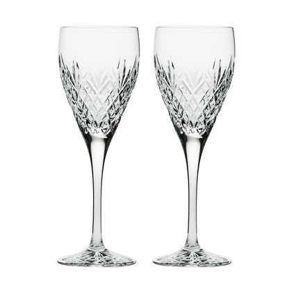 Royal Scot Crystal Edinburgh Wine Glass Set of 2