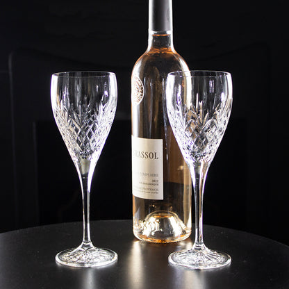 Royal Scot Crystal Edinburgh Wine Glass Set of 2