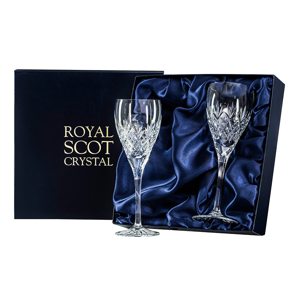 Royal Scot Crystal Edinburgh Wine Glass Set of 2