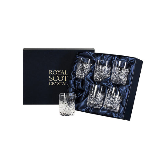 Royal Scot Crystal Edinburgh Whisky Tumblers Set of 6
