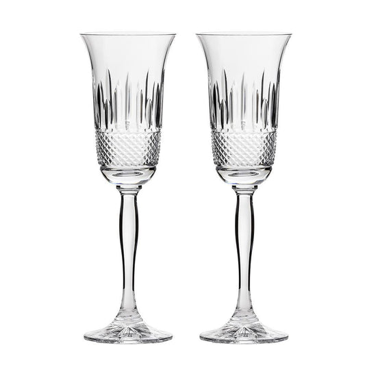 Royal Scot Crystal Eternity Champagne Flute Set of 2