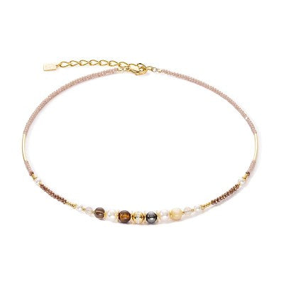 Coeur De Lion Ball Necklace Gemstones and pearls
