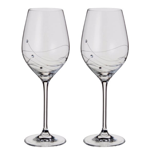 Dartington Crystal Glitz Wine Glass Set of 2