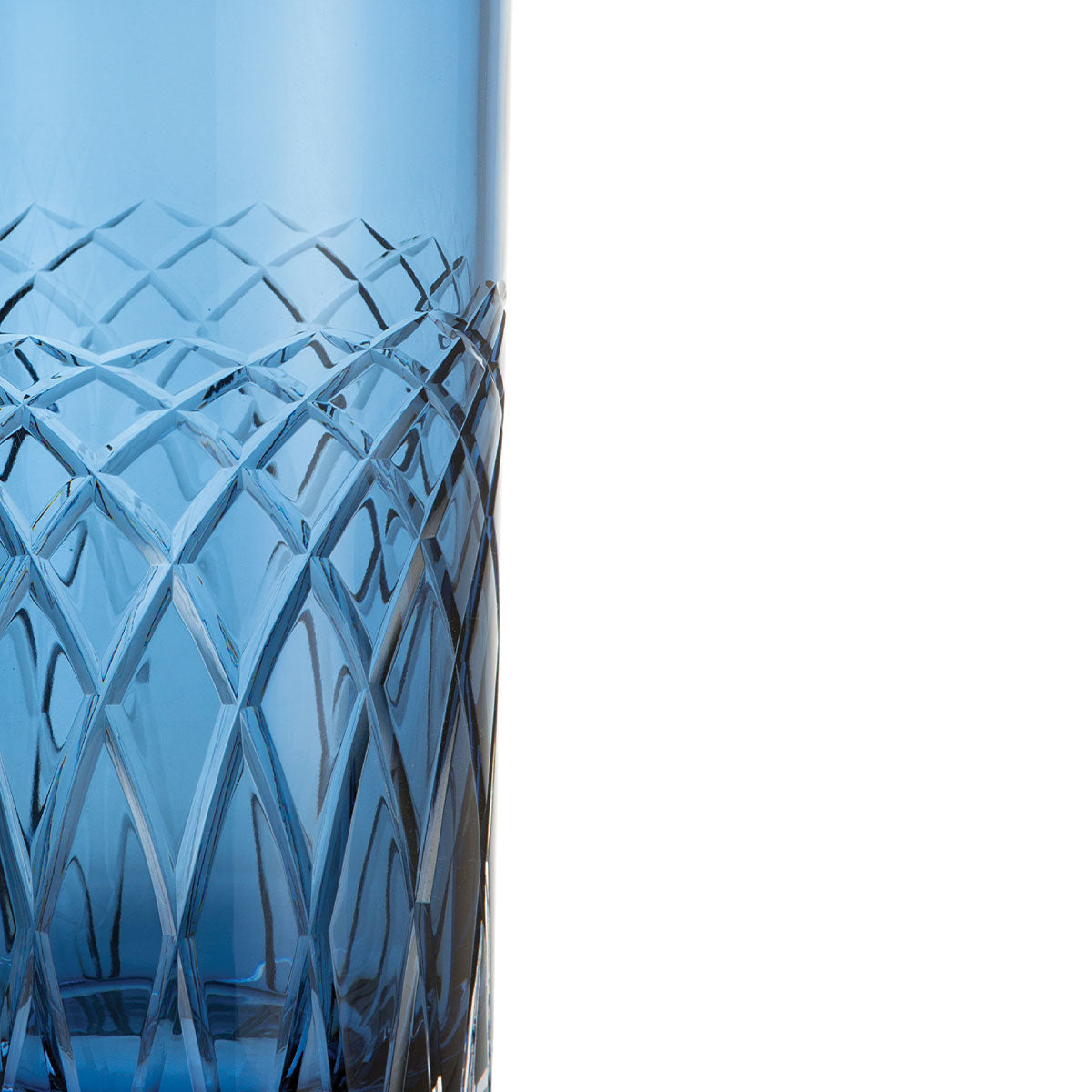 Royal Brierley Harris Ink Blue Highball Glass