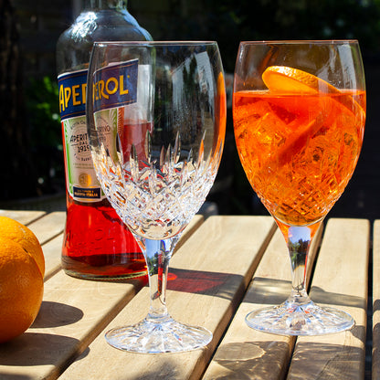 Royal Scot Crystal London Aperol Stemmed Glass Gift Boxed Pair