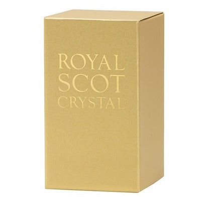 Royal Scot Crystal Round Perfume Atomiser With Gold Puffer