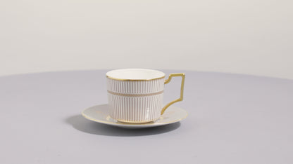 Wedgwood Anthemion Grey Teacup and Saucer