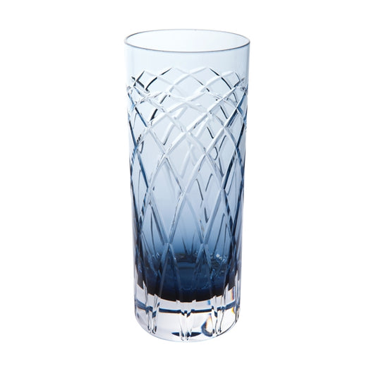 Royal Brierley  Harris Ink Blue Highball Glass