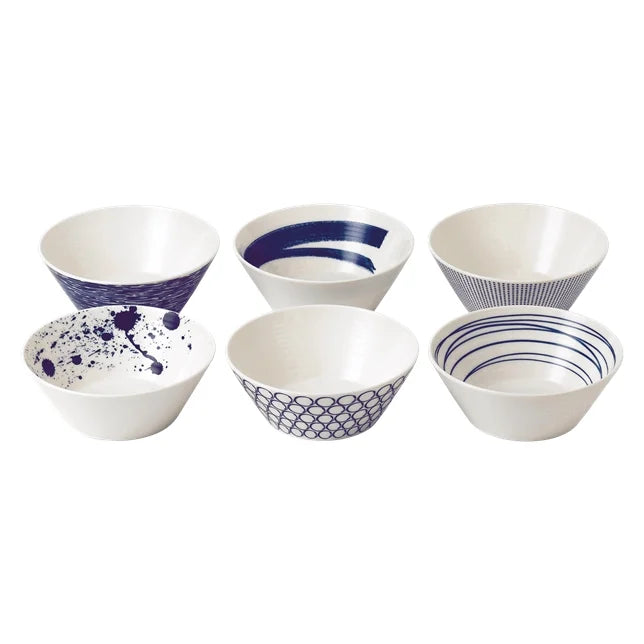 Royal Doulton Pacific Mixed Cereal Bowls 16cm Set of 6