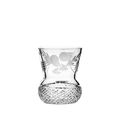 Royal Scot Crystal Flower of Scotland Large Tumbler (Thistle Shape) Set of 4