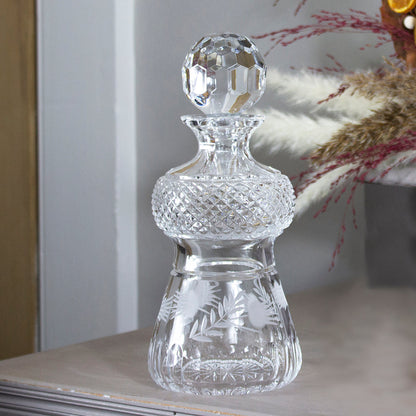 Royal Scot Crystal Flower of Scotland Whisky Decanter (Thistle Shape)