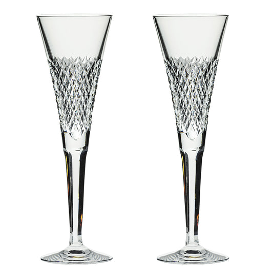 Royal Scot Crystal Tiara Champagne Flute Set of 2
