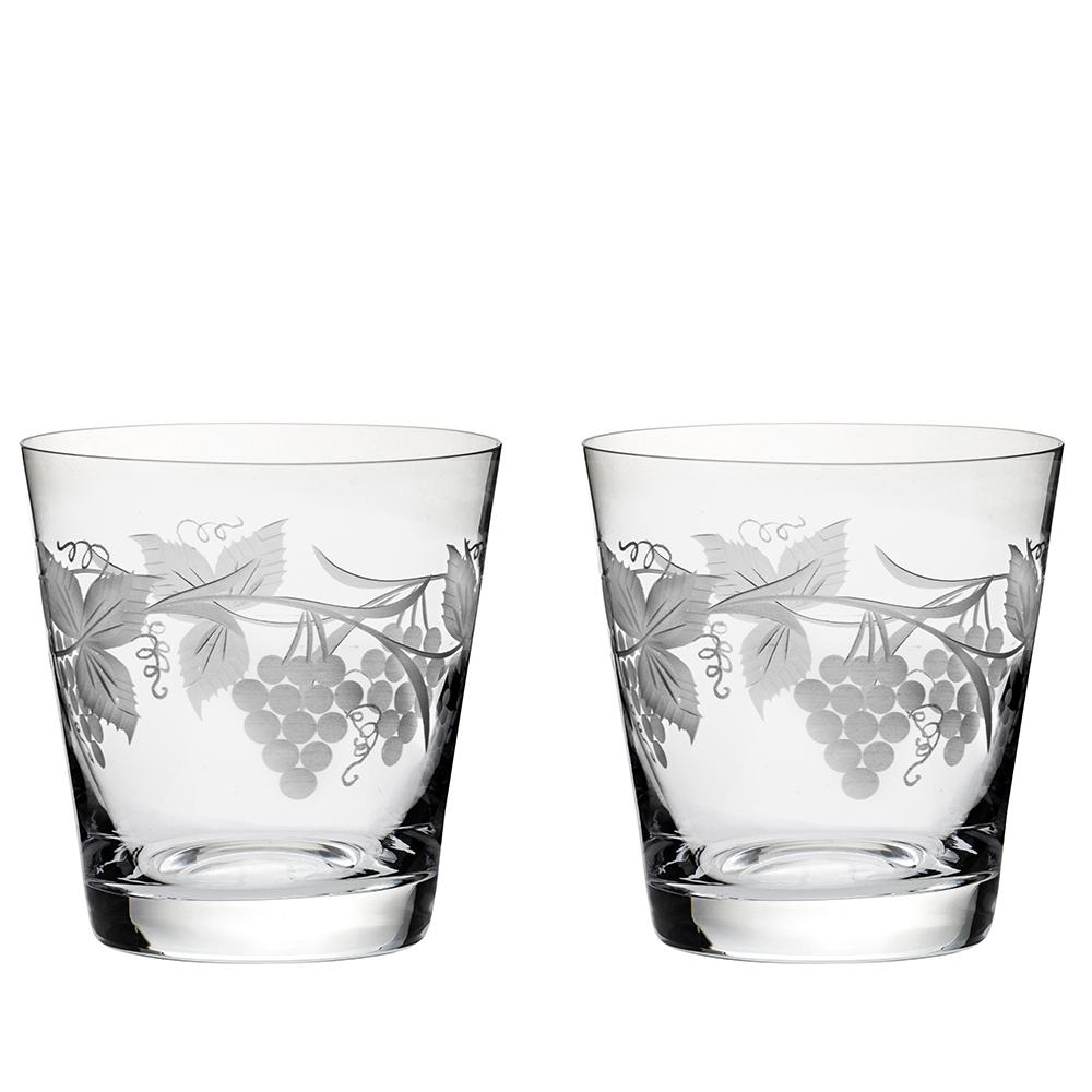 Royal Scot Crystal Grapevine Large Tumblers Set of 2