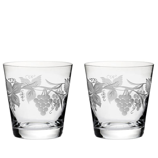 Royal Scot Crystal Grapevine Large Tumblers Set of 2