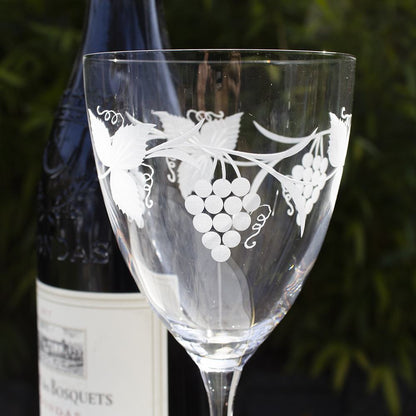 Royal Scot Crystal Grapevine Red Wine Glasses Set of 2