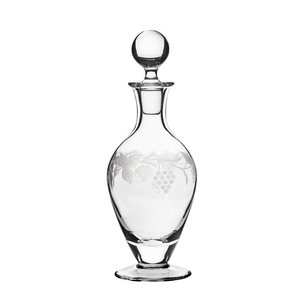 Royal Scot Crystal Grapevine Footed Wine / Port Decanter