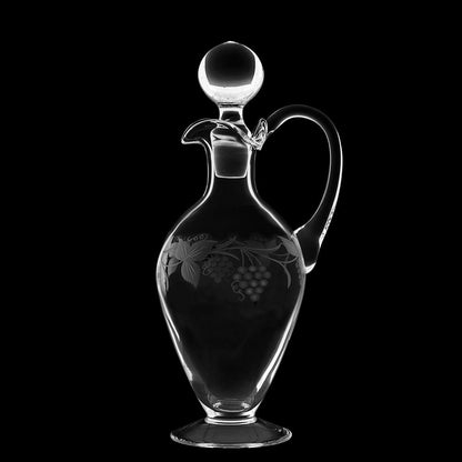 Royal Scot Crystal Grapevine Handled Wine Decanter