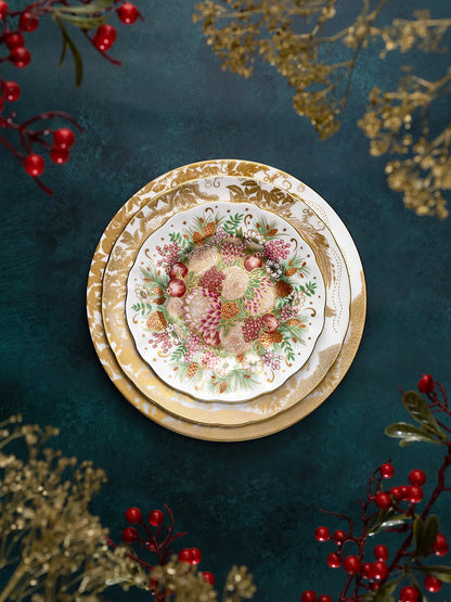 Royal Crown Derby Holiday Bouquet Accent Plate 21cm IN STOCK