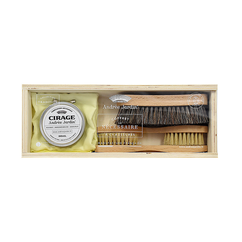 Andree Jardin Shoe Care Kit, 5 piece