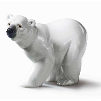 Lladro Attentive Polar Bear-Goviers