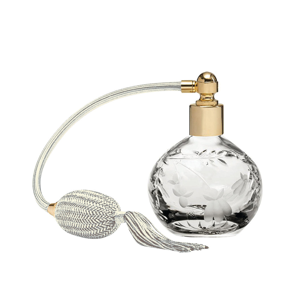 Royal Scot Crystal Annabel Crystal Cream Round Perfume Atomiser